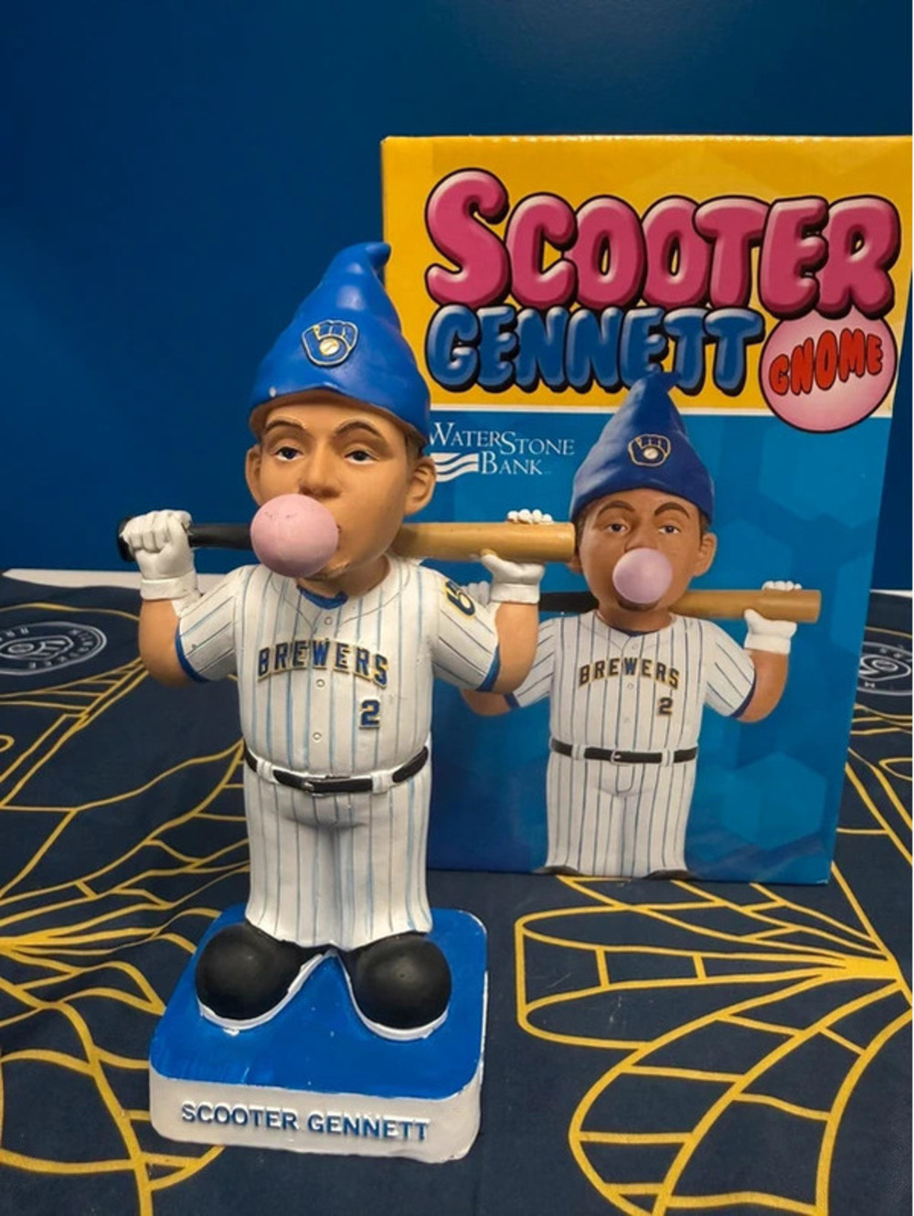 Milwaukee Brewers Scooter Gennett Gnome Bobblehead / Figurine w/ Box